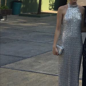 Belle Badgley Mischka- Size 0, Floor Length Dress